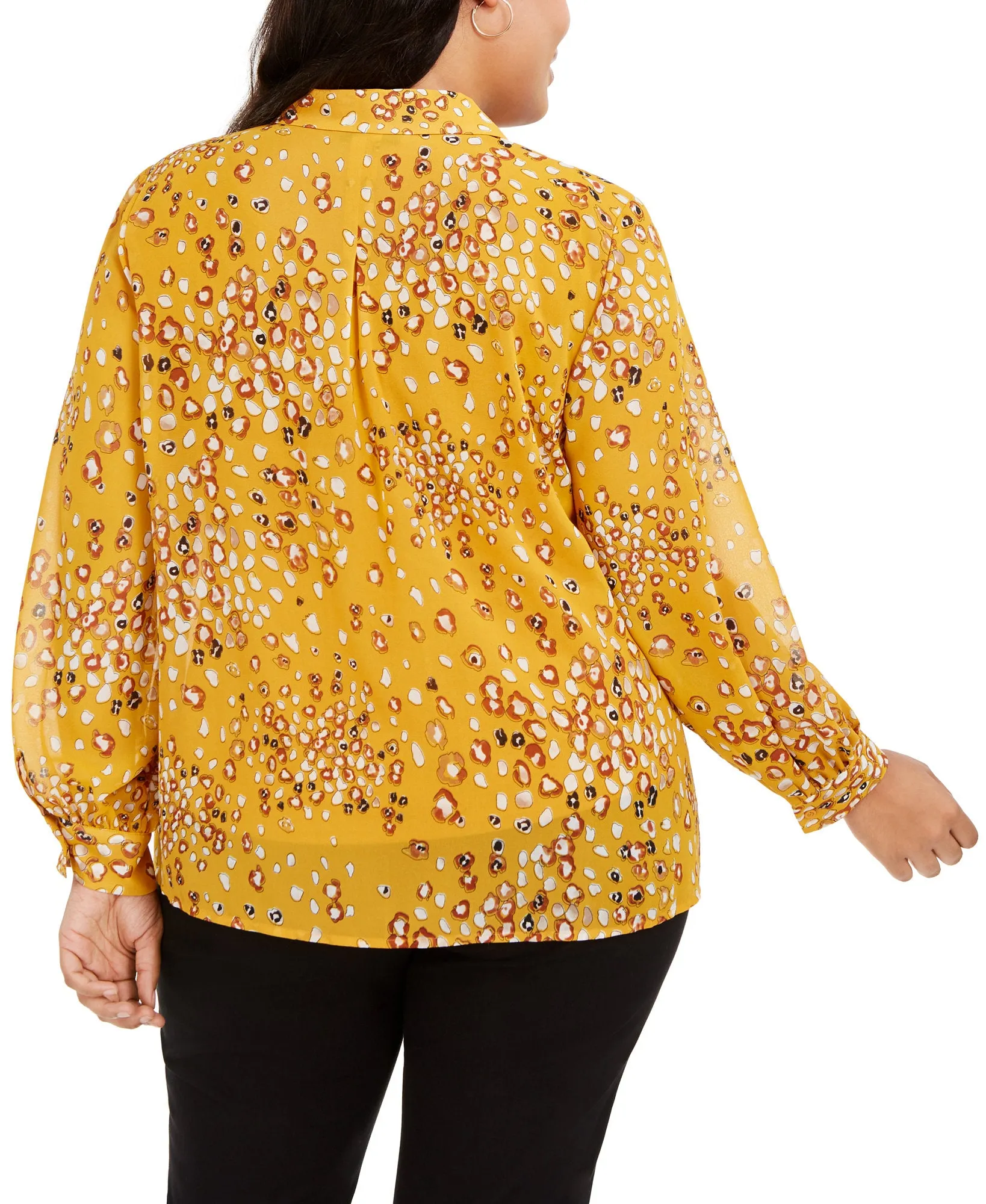 Plus Printed Blouse