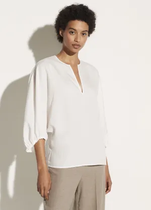 Poet Sleeve Blouse in Off White