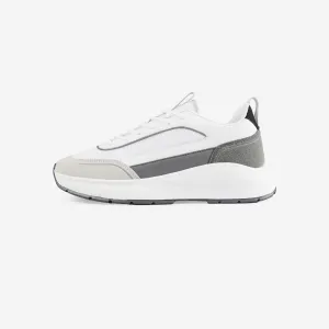 Premium Tech Runner | White Charcoal