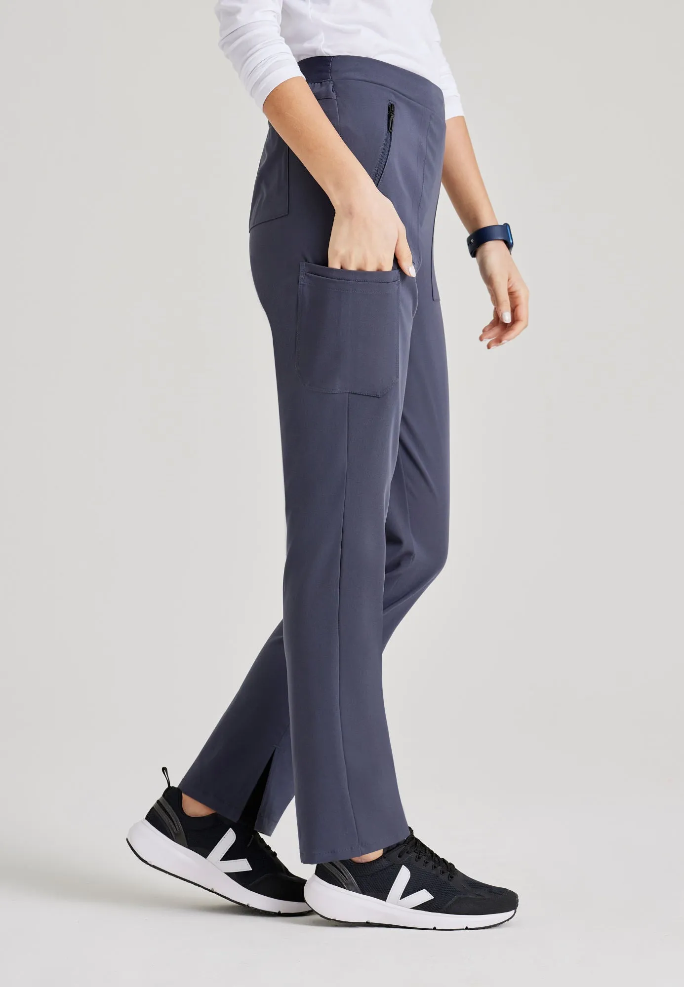 Purpose 5-Pocket High-Rise Slim Leg Scrub Pant