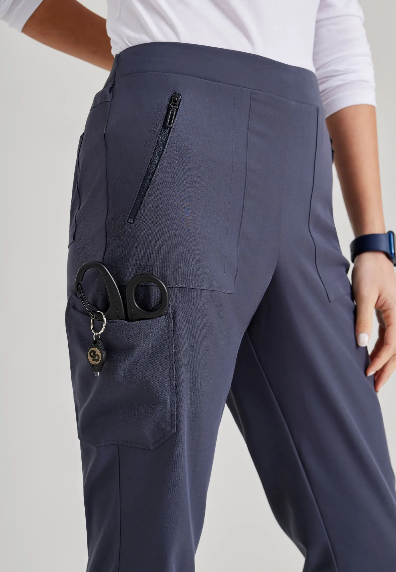 Purpose 5-Pocket High-Rise Slim Leg Scrub Pant