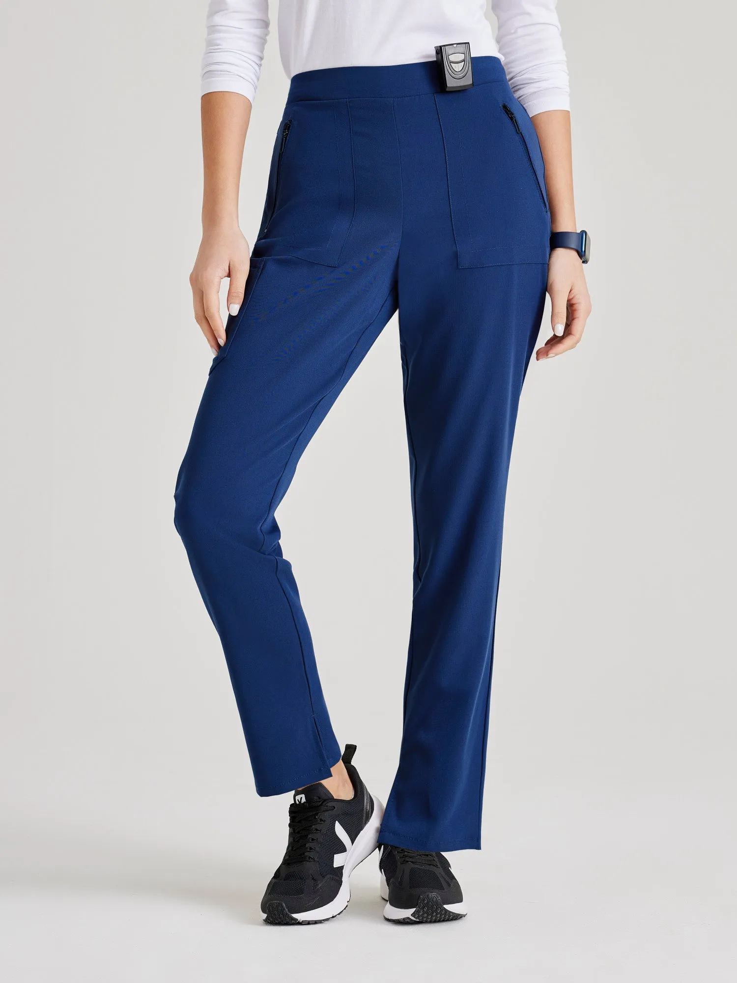 Purpose 5-Pocket High-Rise Slim Leg Scrub Pant