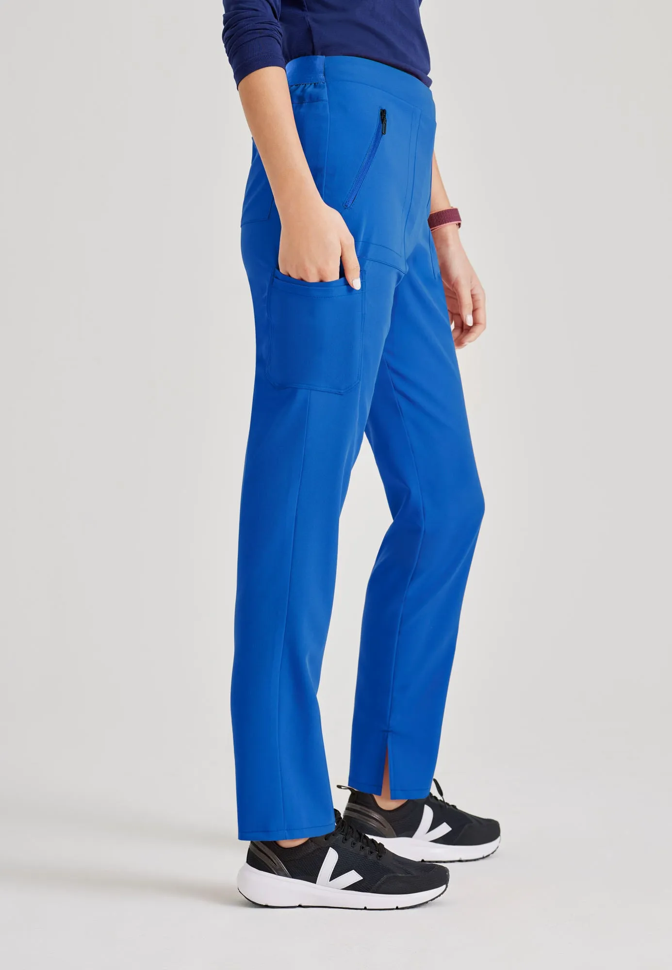 Purpose 5-Pocket High-Rise Slim Leg Scrub Pant
