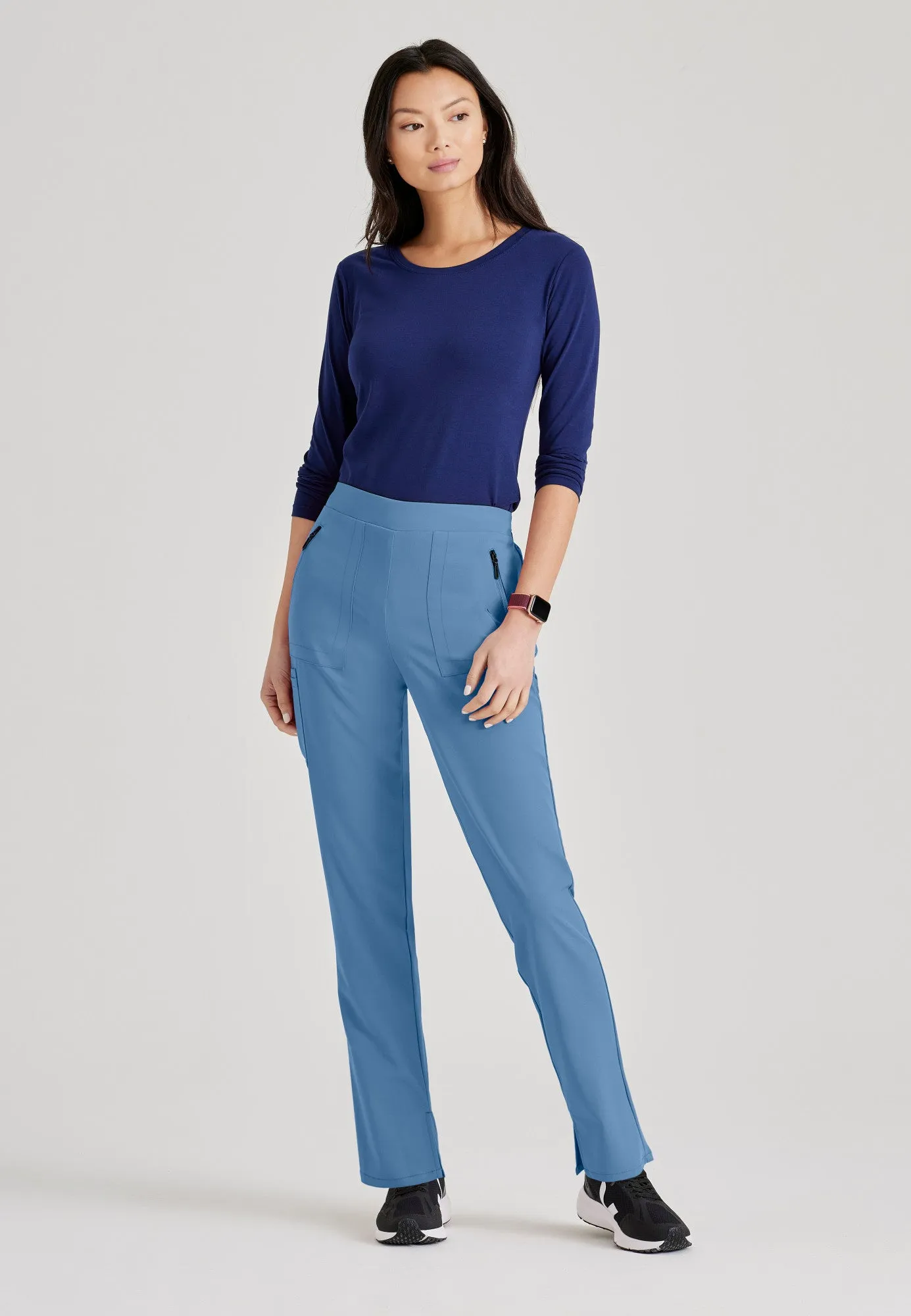 Purpose 5-Pocket High-Rise Slim Leg Scrub Pant