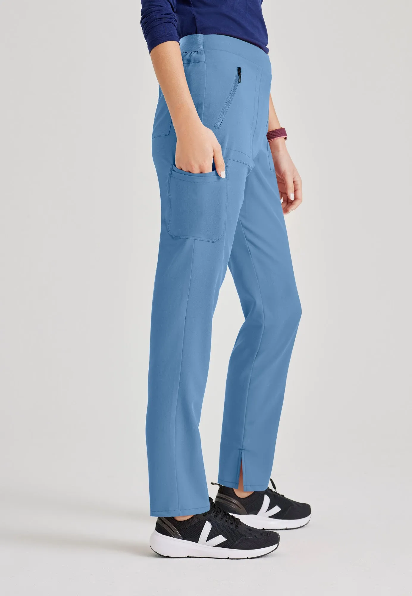Purpose 5-Pocket High-Rise Slim Leg Scrub Pant