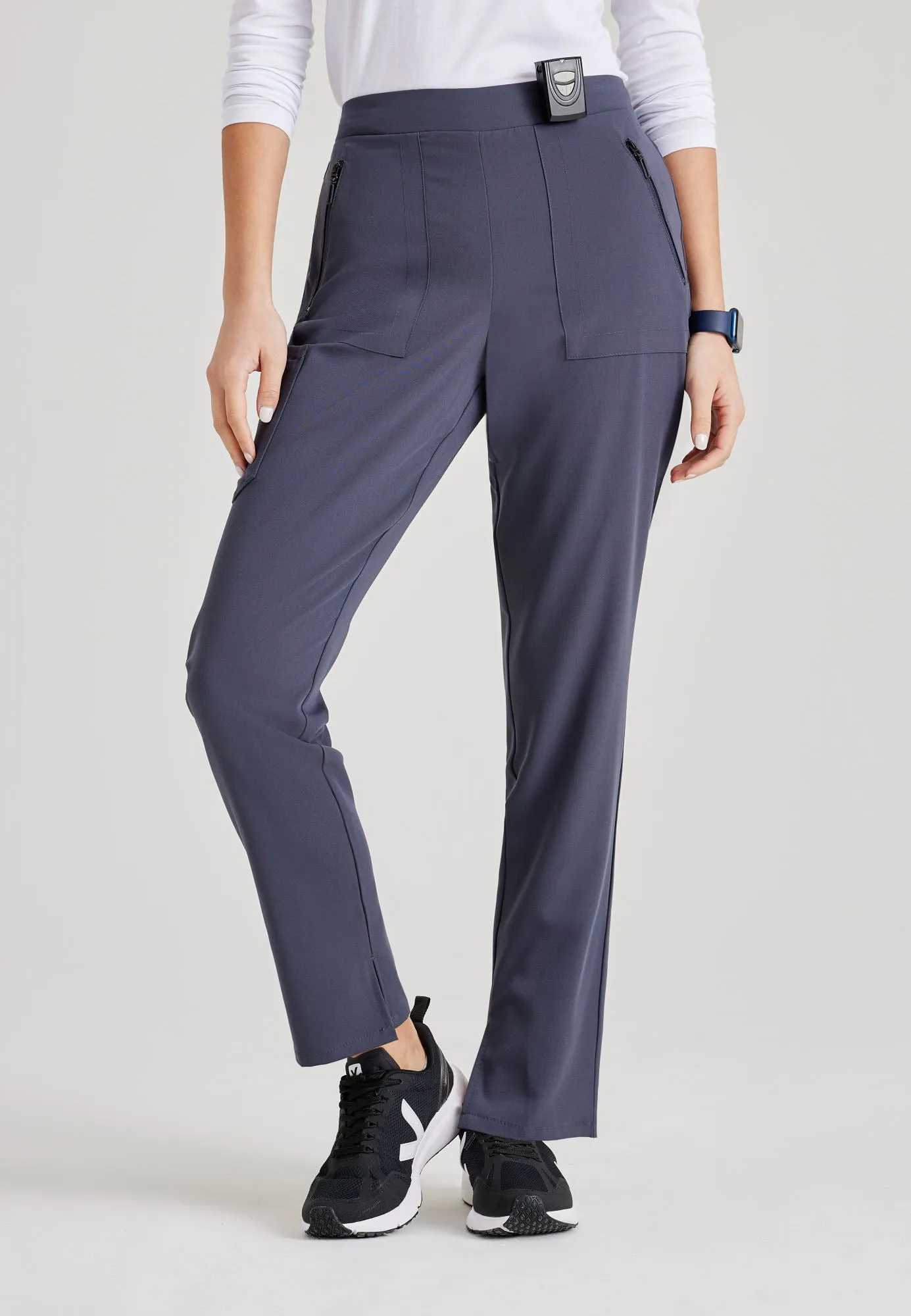 Purpose 5-Pocket High-Rise Slim Leg Scrub Pant