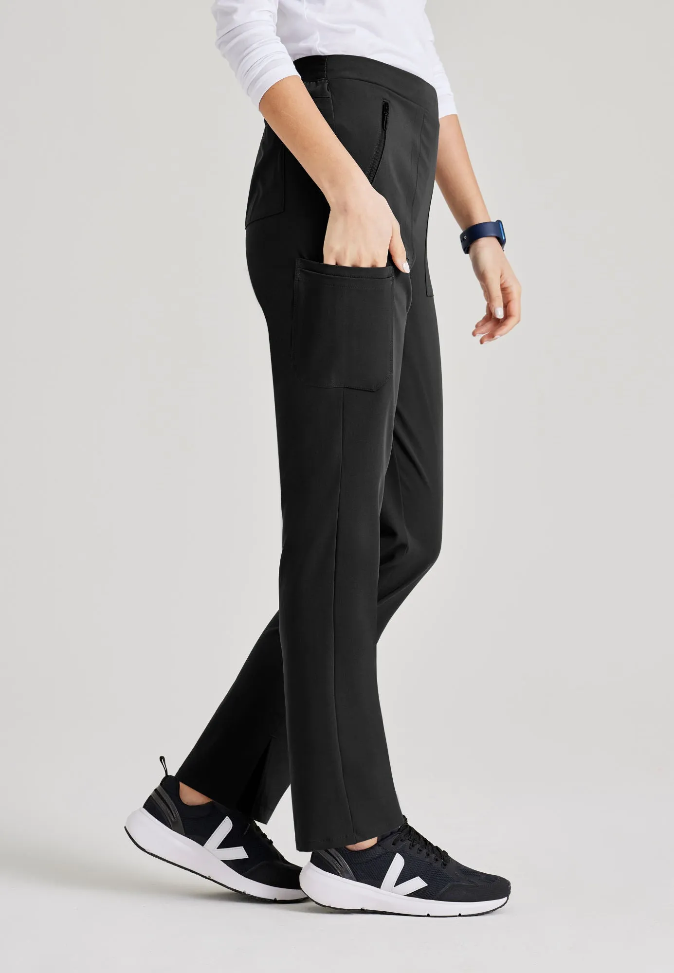 Purpose 5-Pocket High-Rise Slim Leg Scrub Pant