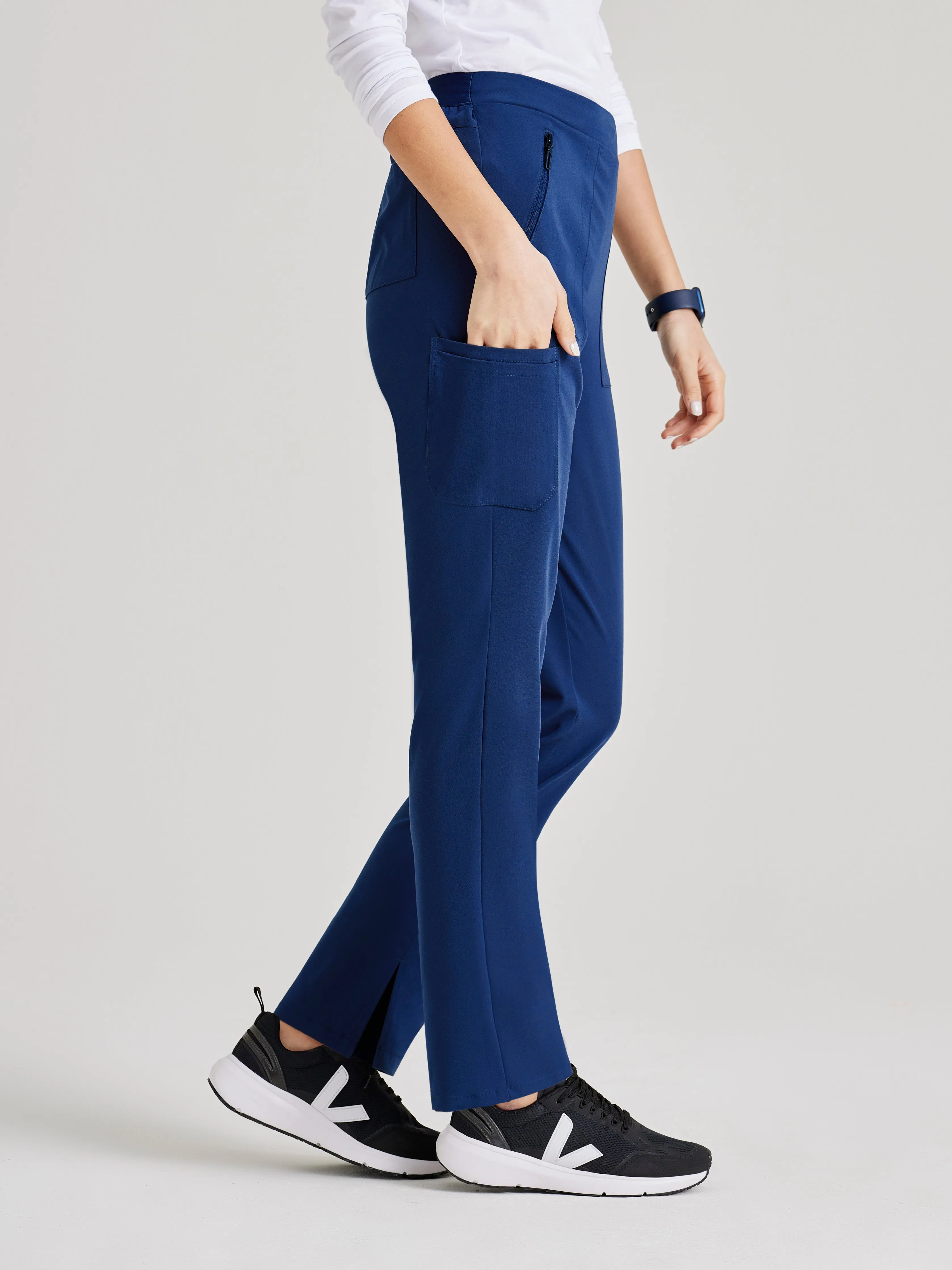 Purpose 5-Pocket High-Rise Slim Leg Scrub Pant