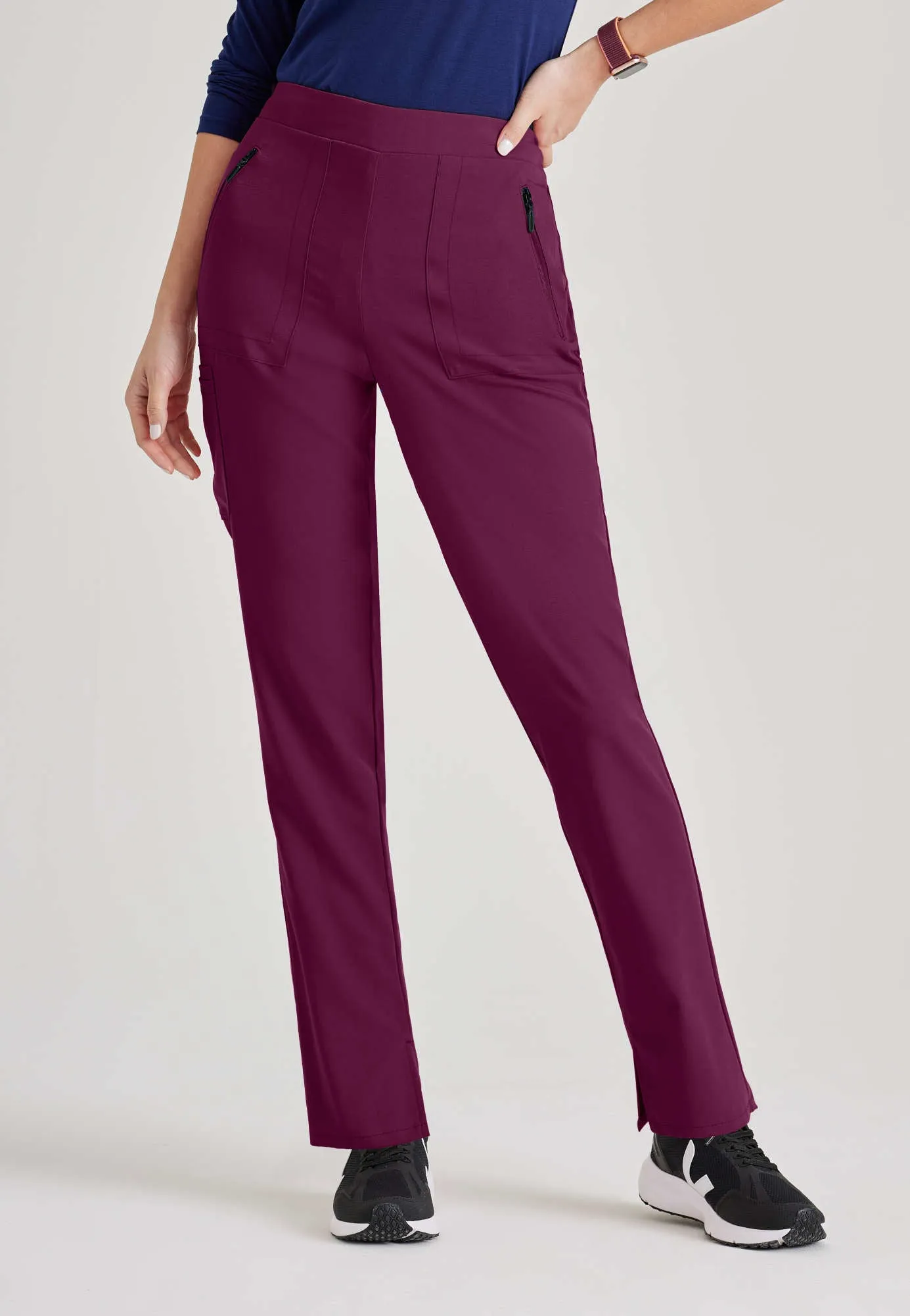 Purpose 5-Pocket High-Rise Slim Leg Scrub Pant