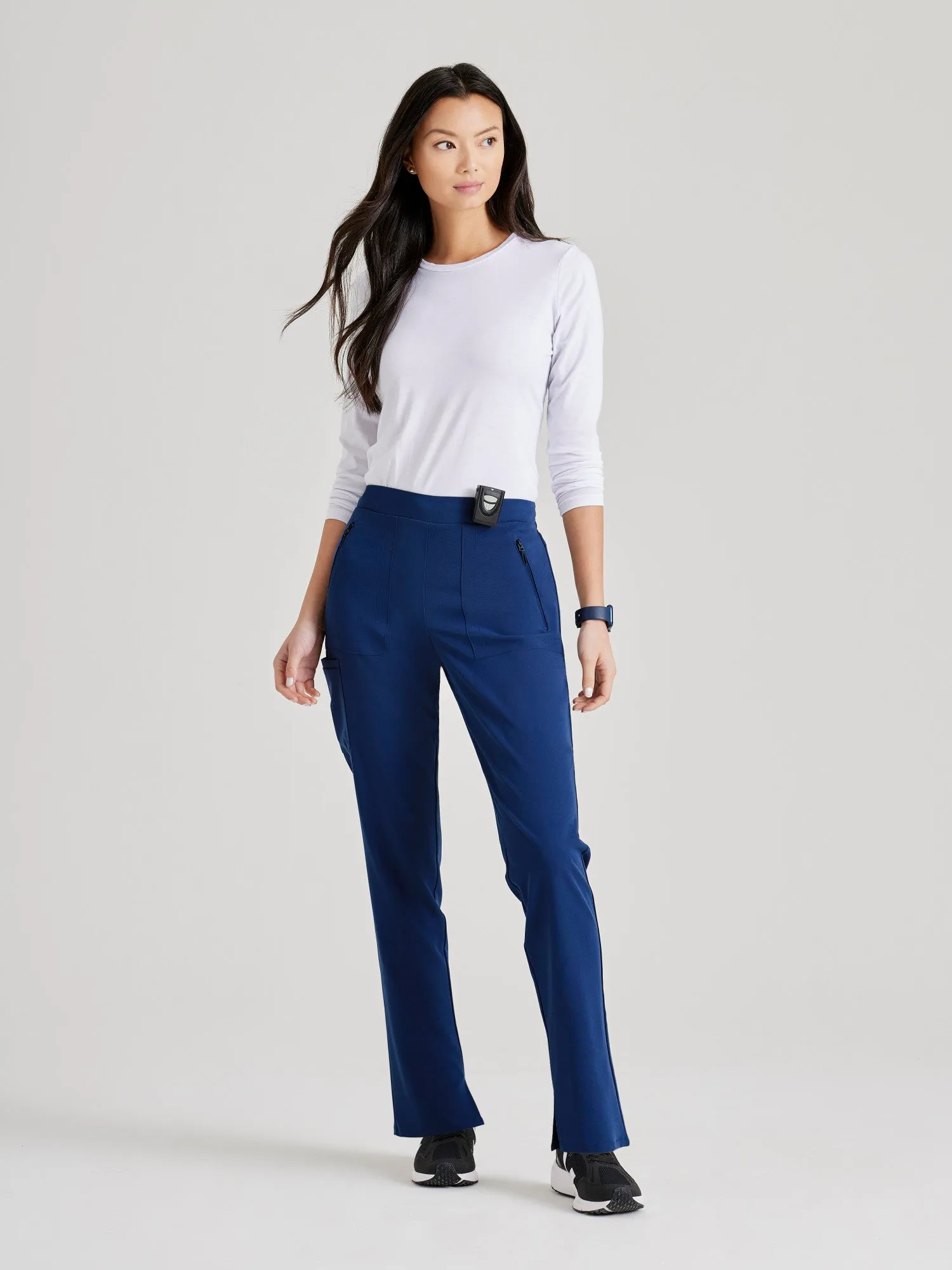 Purpose 5-Pocket High-Rise Slim Leg Scrub Pant