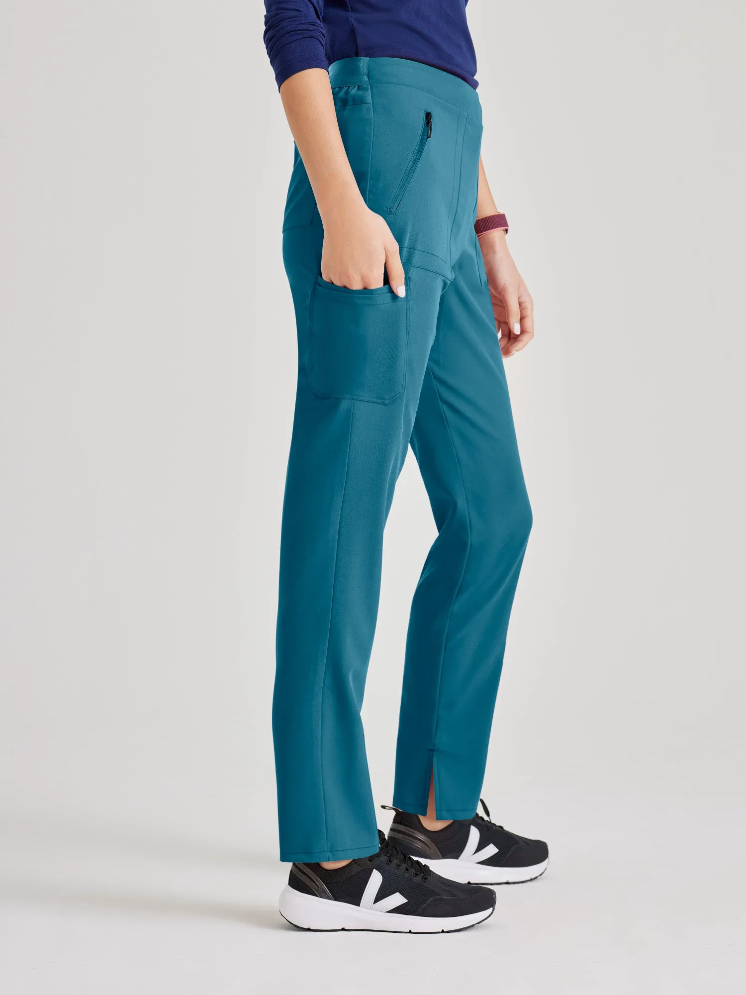 Purpose 5-Pocket High-Rise Slim Leg Scrub Pant