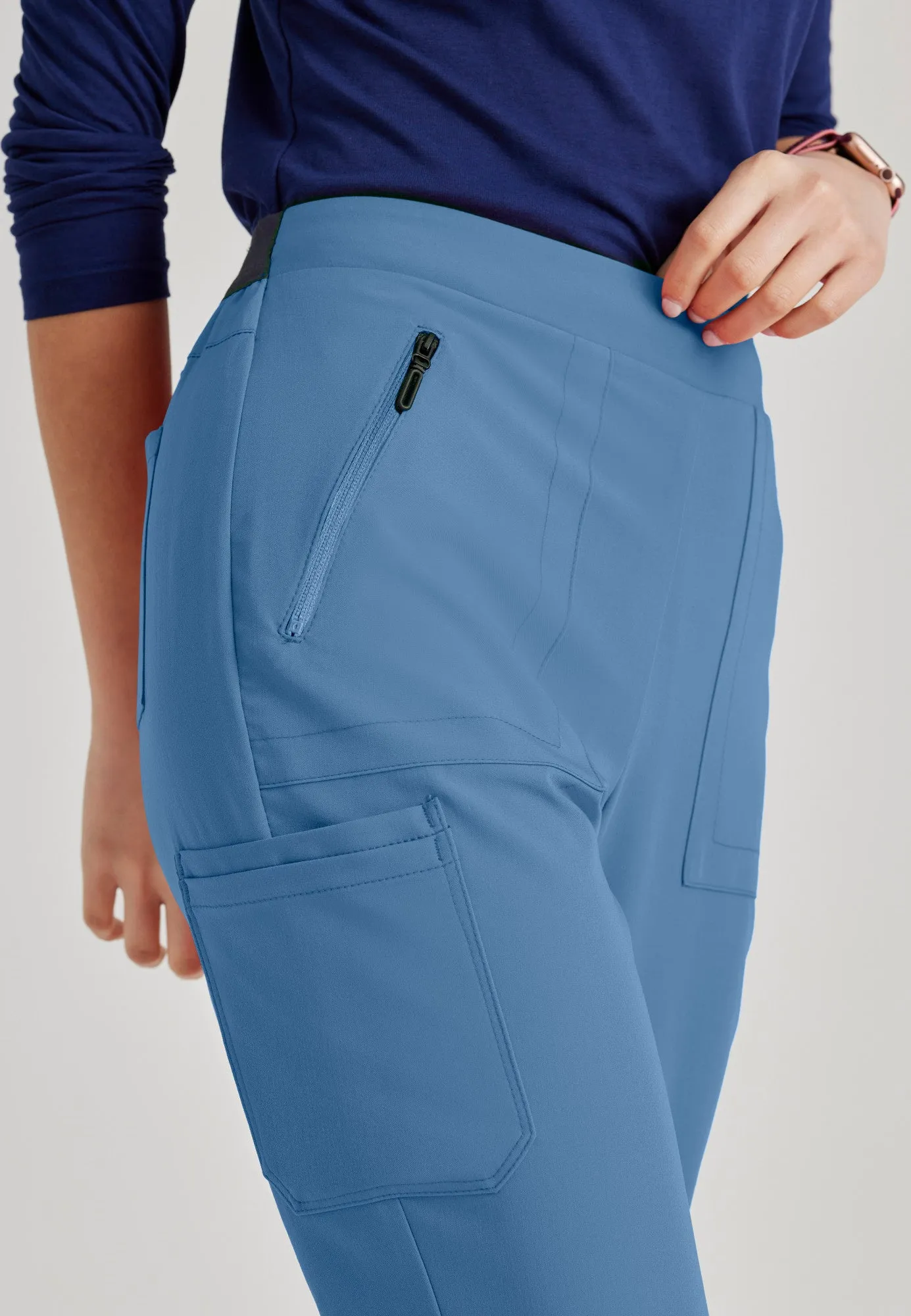Purpose 5-Pocket High-Rise Slim Leg Scrub Pant