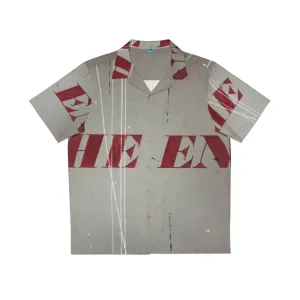 "Ed Ruscha Exhibition Inspired Hawaiian Shirt | Vintage Modern Art"