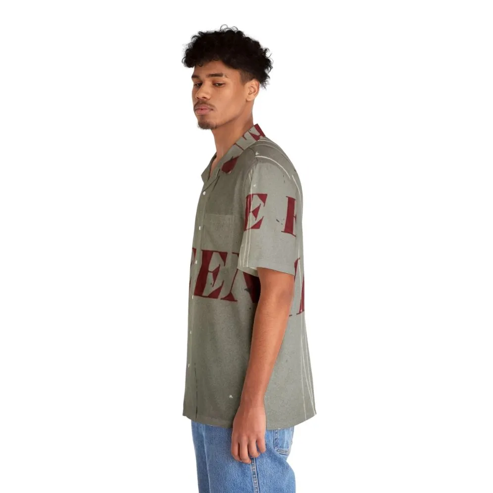 "Ed Ruscha Exhibition Inspired Hawaiian Shirt | Vintage Modern Art"