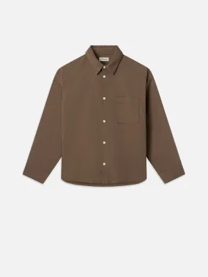 Relaxed Denim Shirt -- Taupe