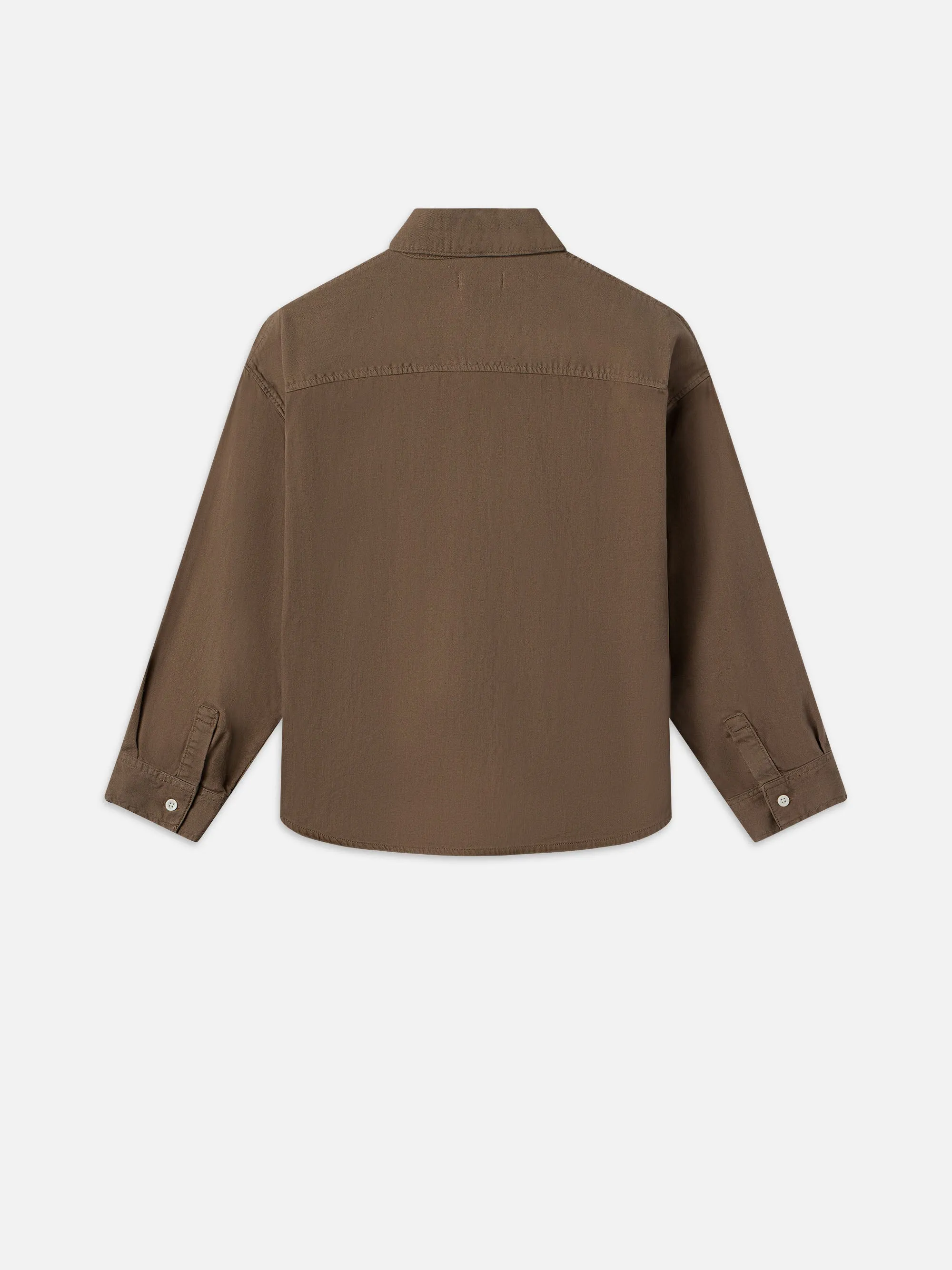 Relaxed Denim Shirt -- Taupe