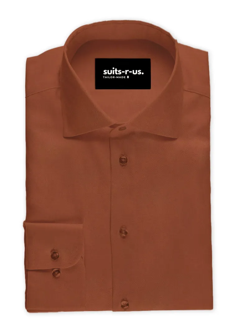 Rust Poplin shirt