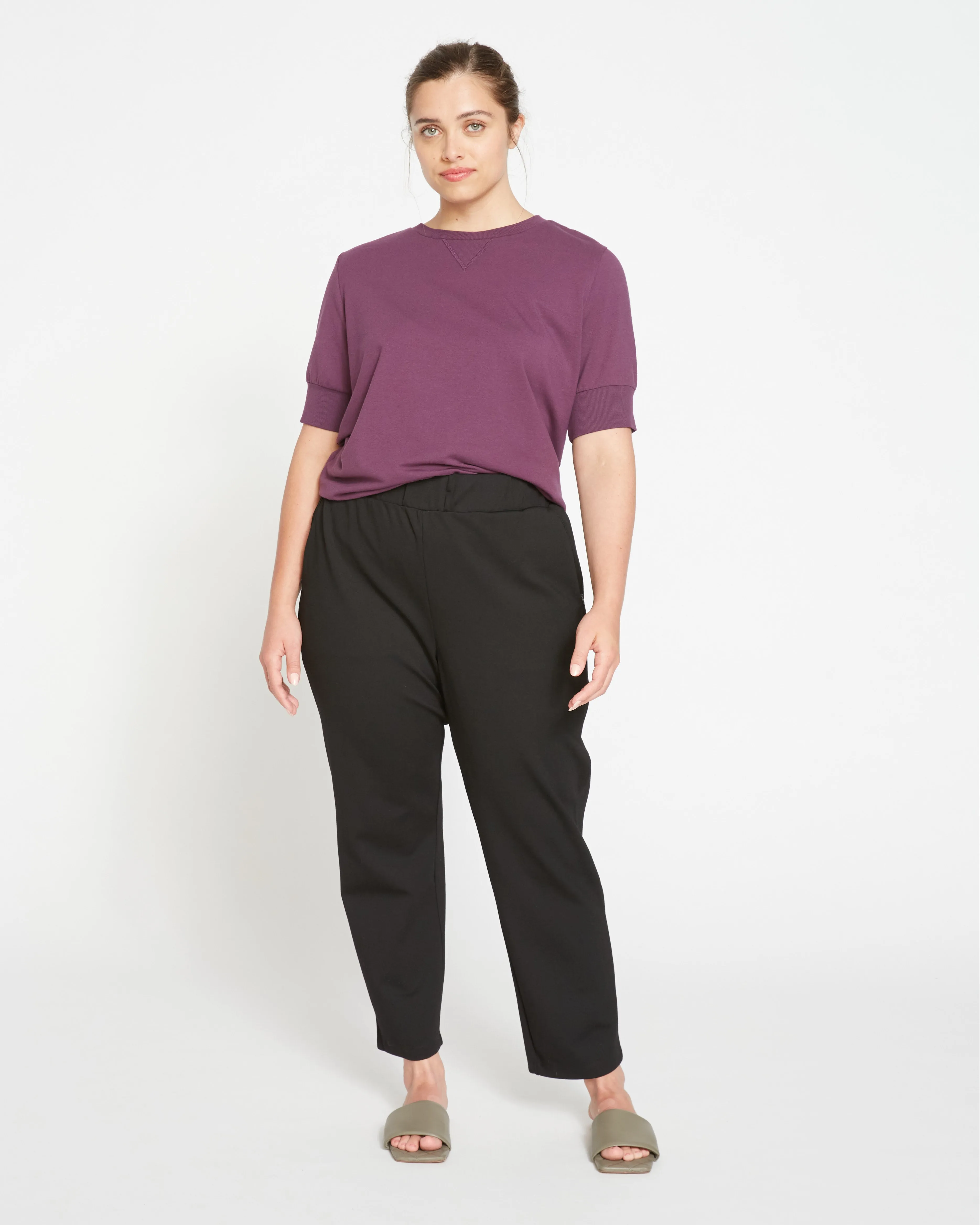 Smart Signature Ponte Pants - Black