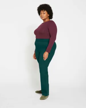 Smart Signature Ponte Pants Long - Forest Green
