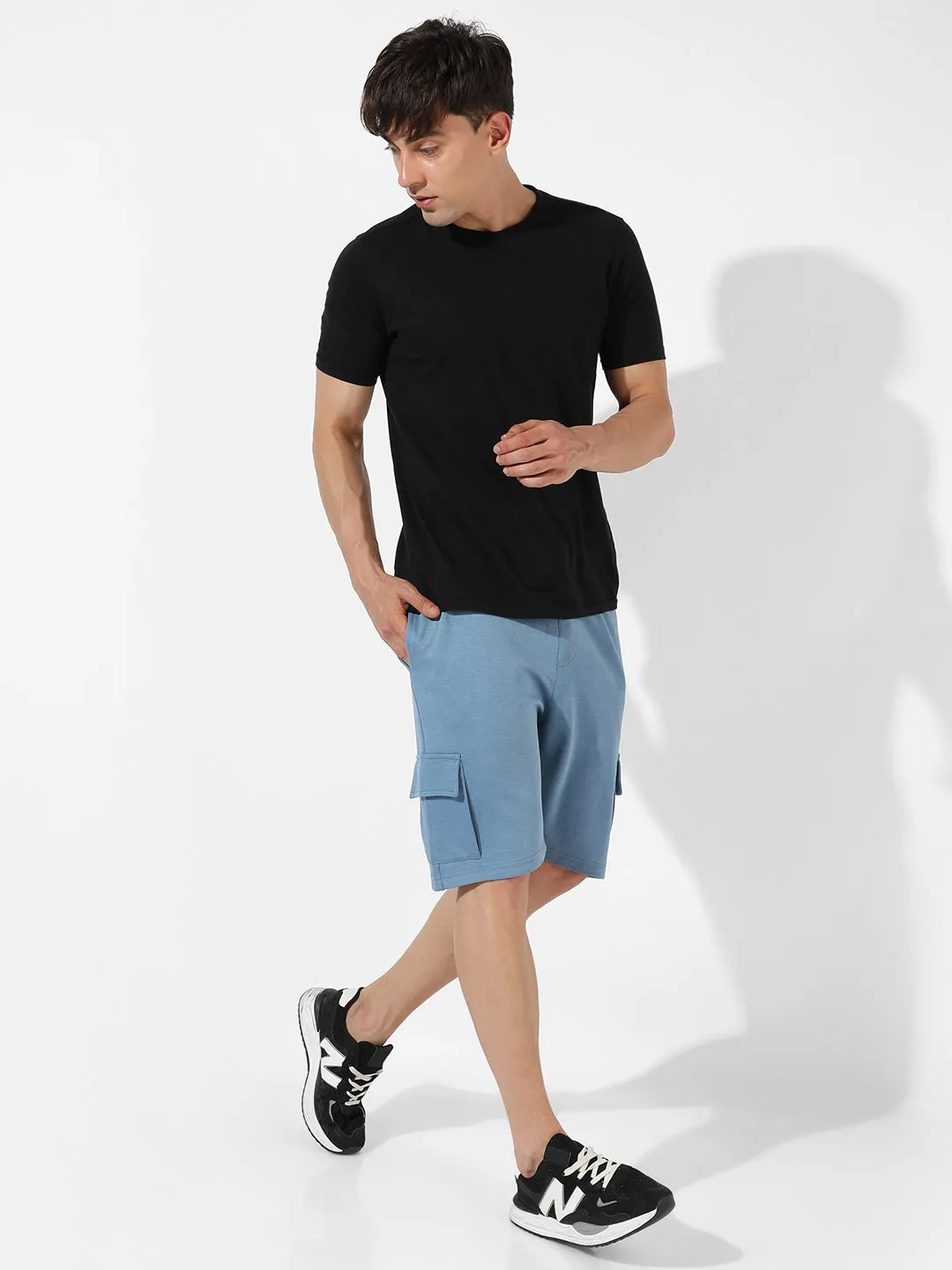 Solid Casual Shorts