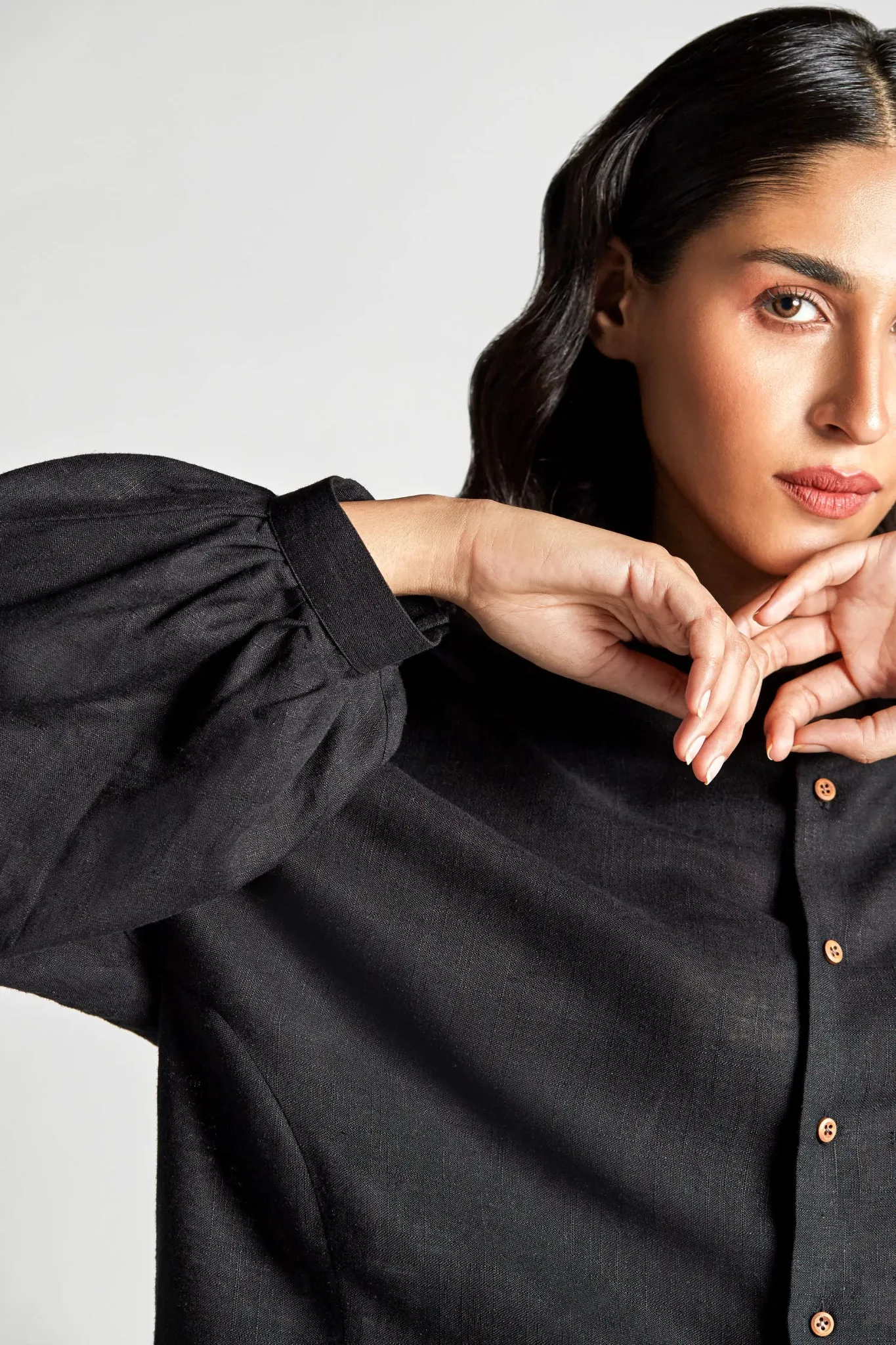 Soot Balloon Sleeve Shirt