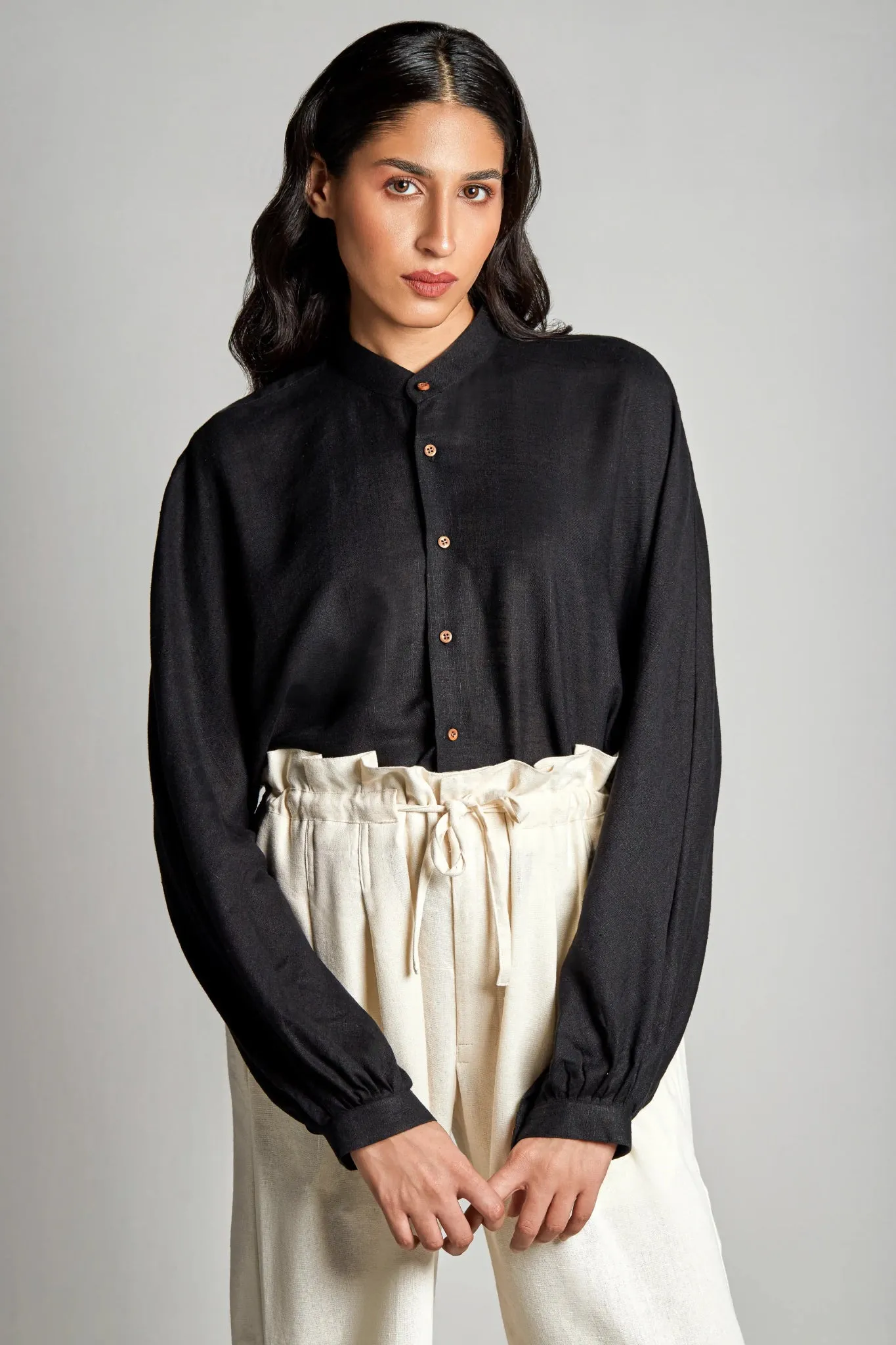 Soot Balloon Sleeve Shirt
