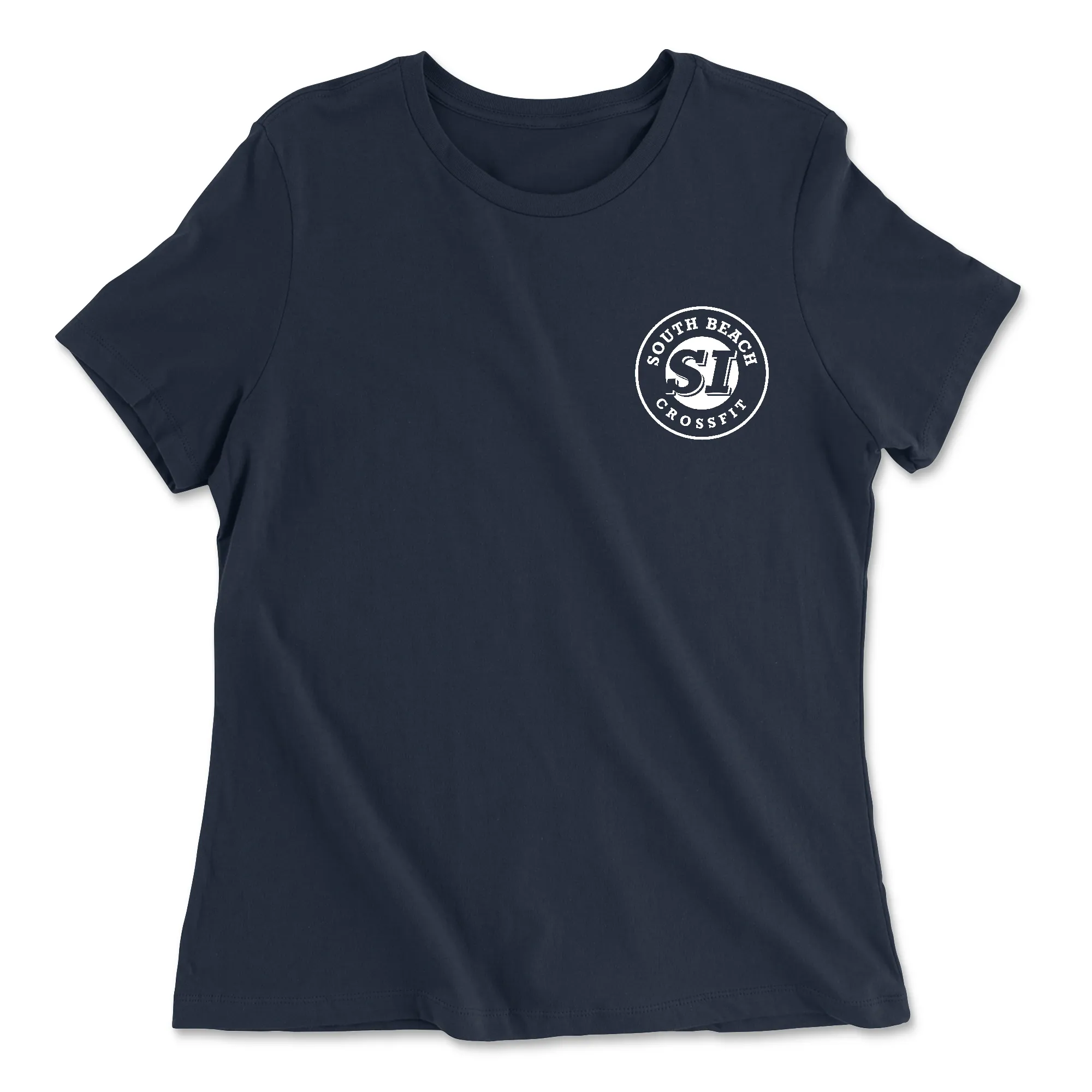 South Beach CrossFit SI Standard (White) Womens - Relaxed Jersey T-Shirt