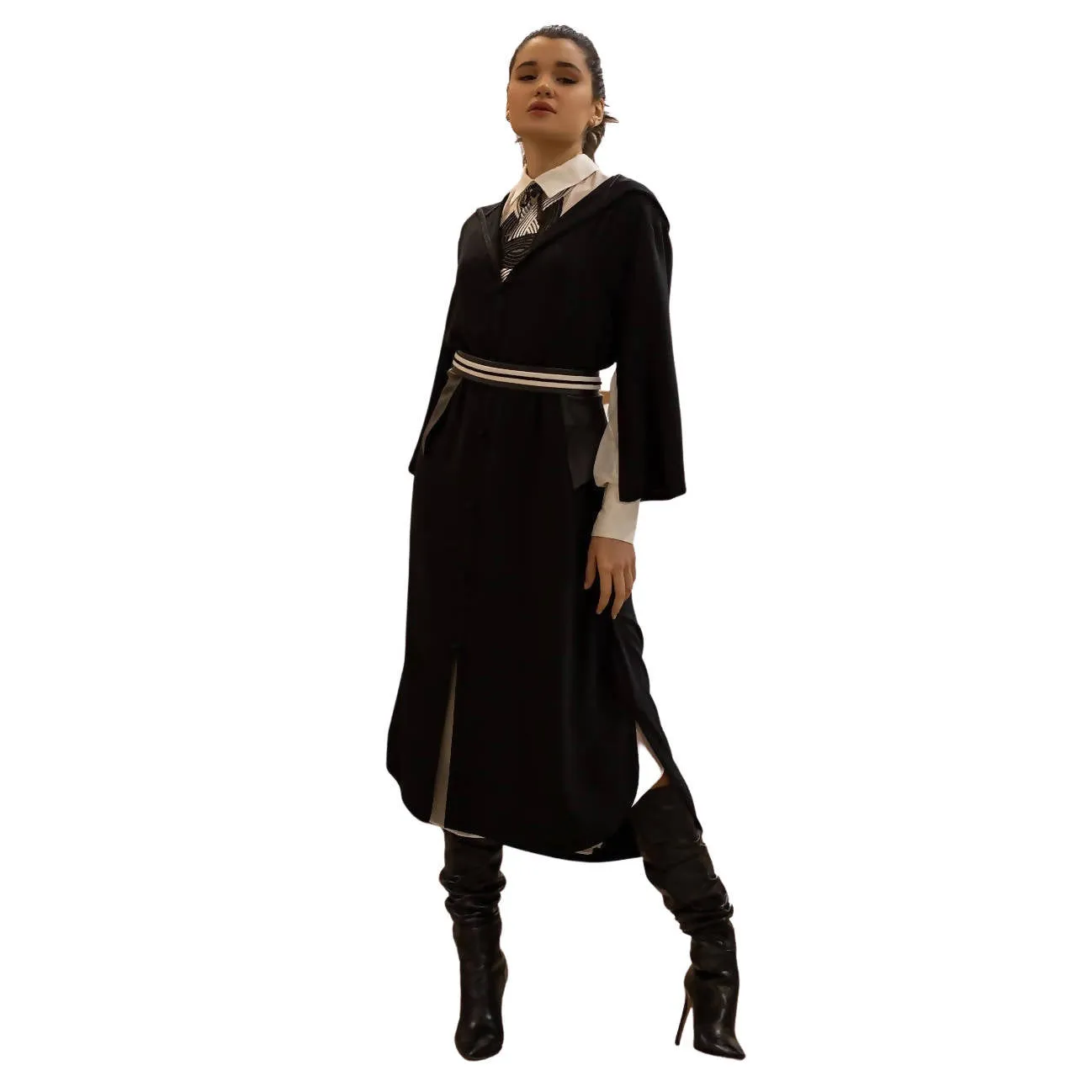 Spero Black Modern Djellaba