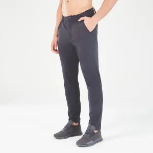 Statement Ribbed Smart Pants - Black