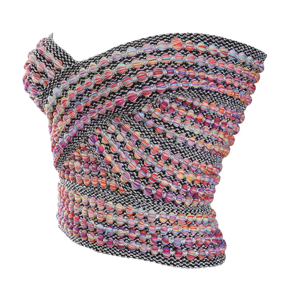 Stripe Bandage Crop Top
