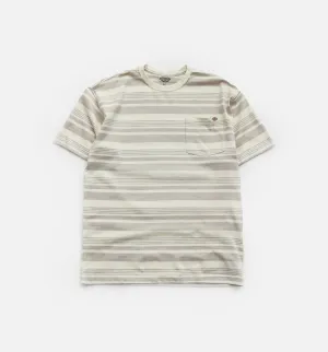Stripe Pocket Tee Mens Short Sleeve Shirt - Grey