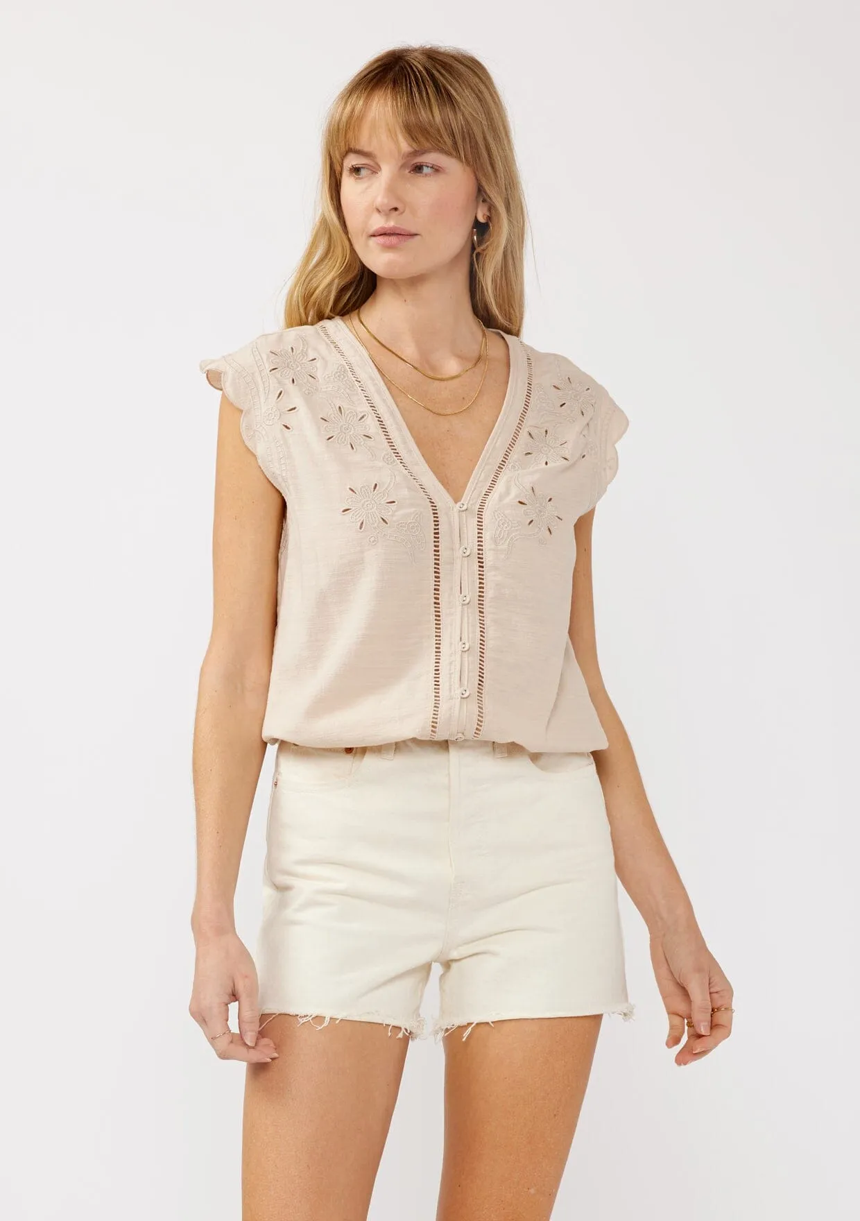 Teresa Embroidered Top