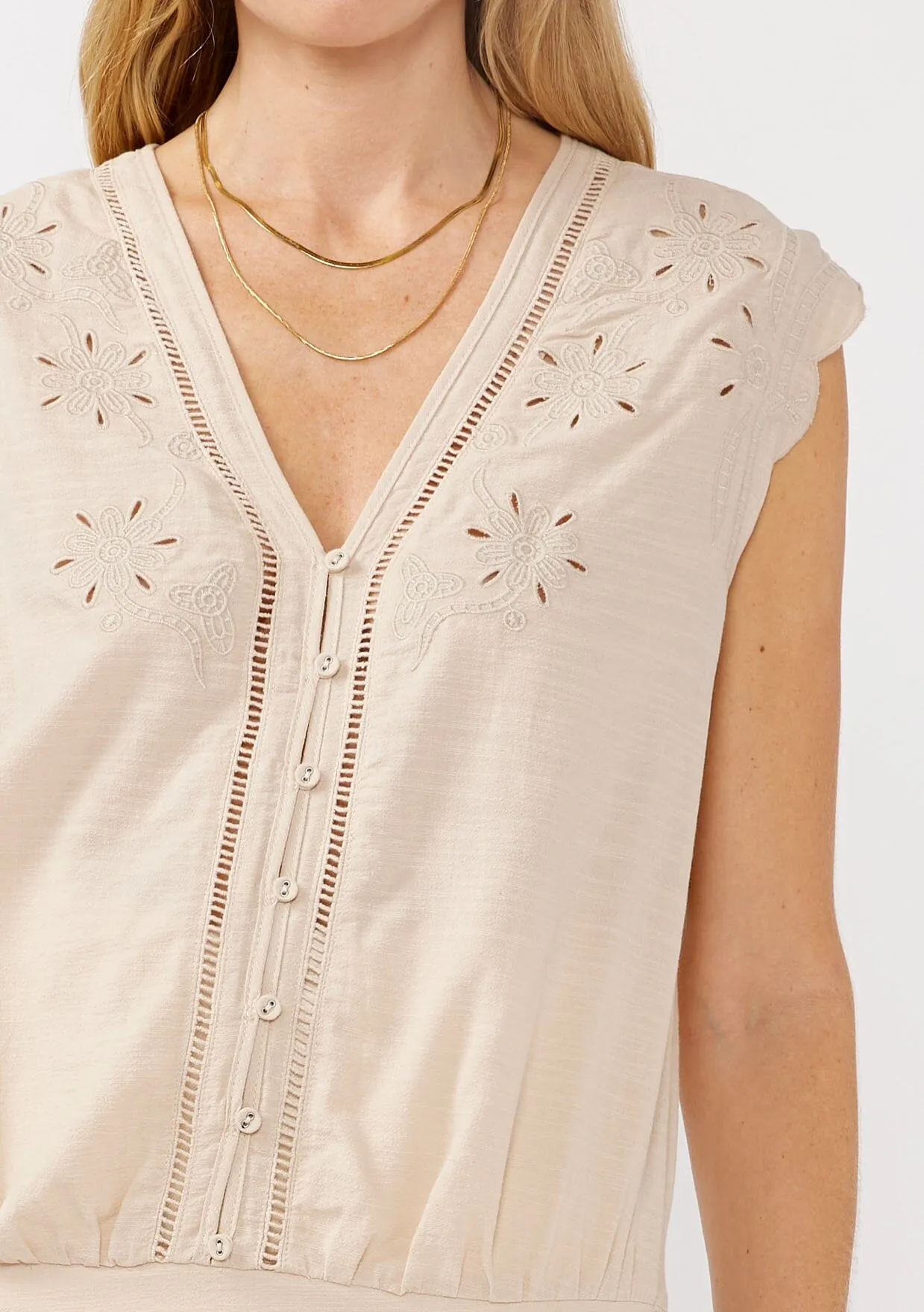 Teresa Embroidered Top