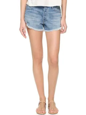 THE GREAT THE CUT OFF DENIM SHORTS W26 UK 8