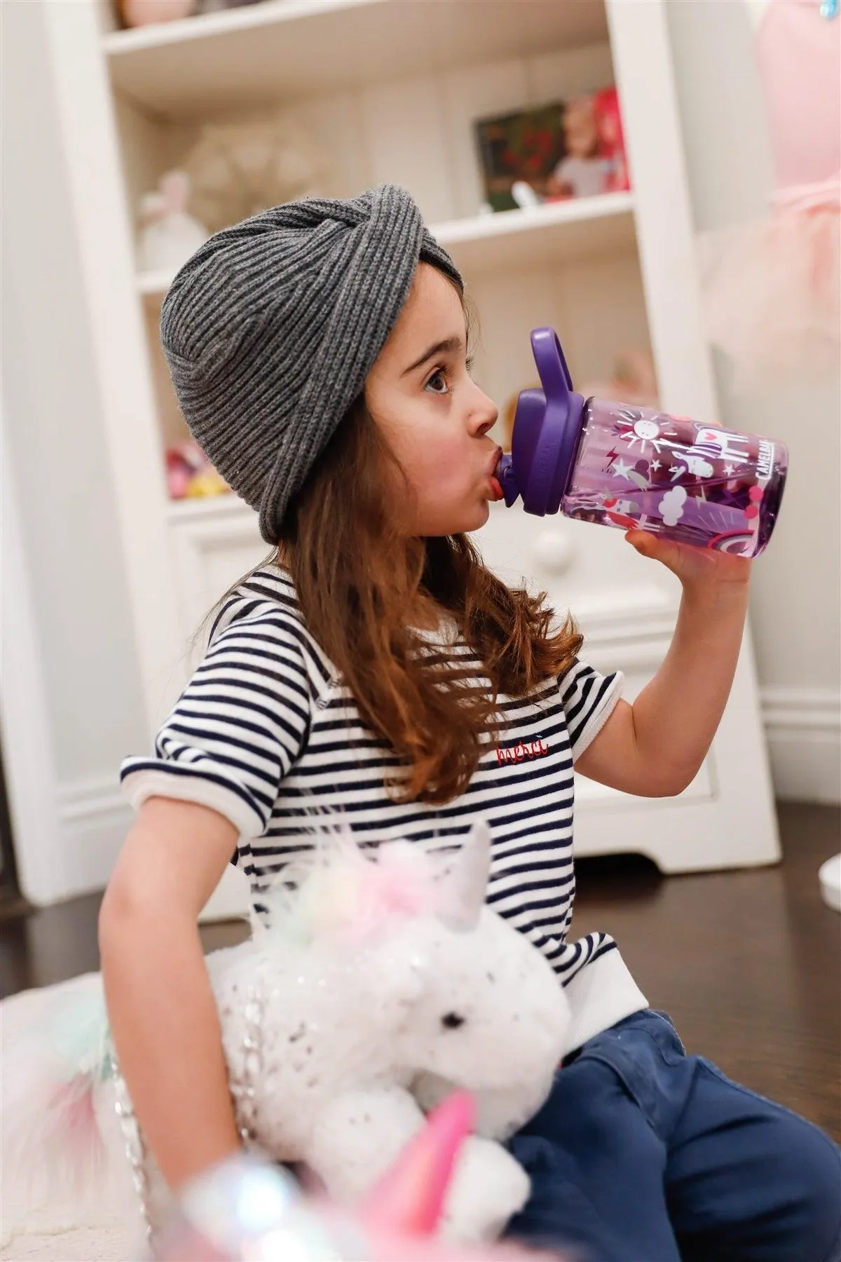 Toddler Little Girls "Merci" Cotton Stripe Short Sleeve Top