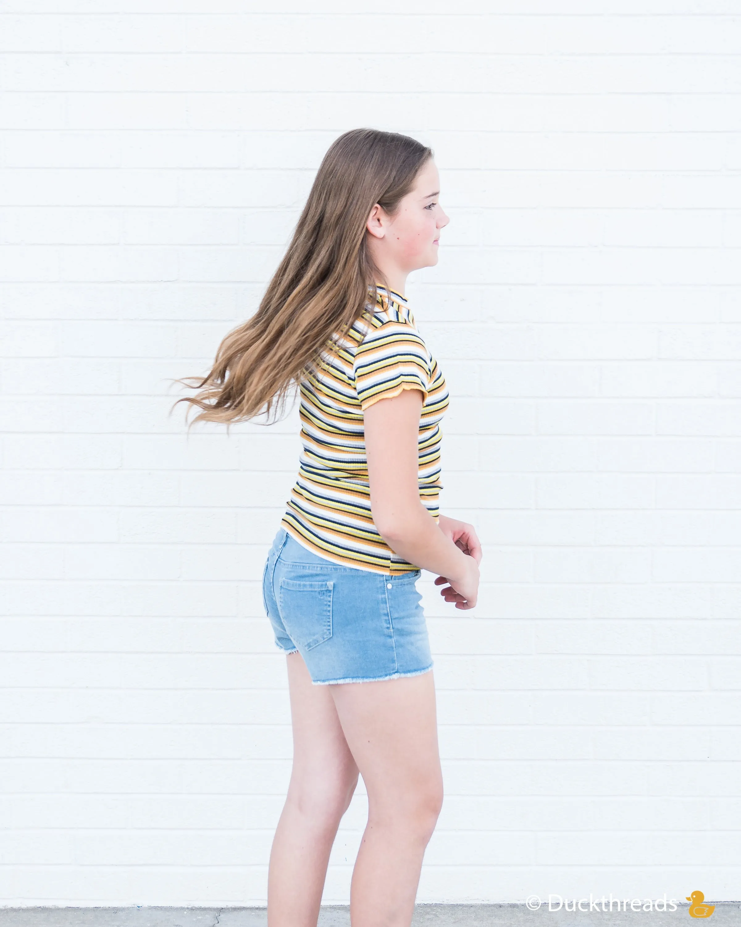 Tractr Stretch Denim Shorts for Girls