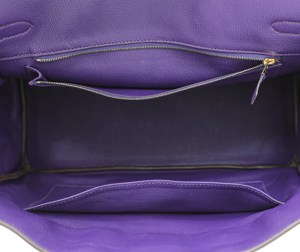 Trendy Inspired Hermes Ultraviolet Birkin 35 Bag