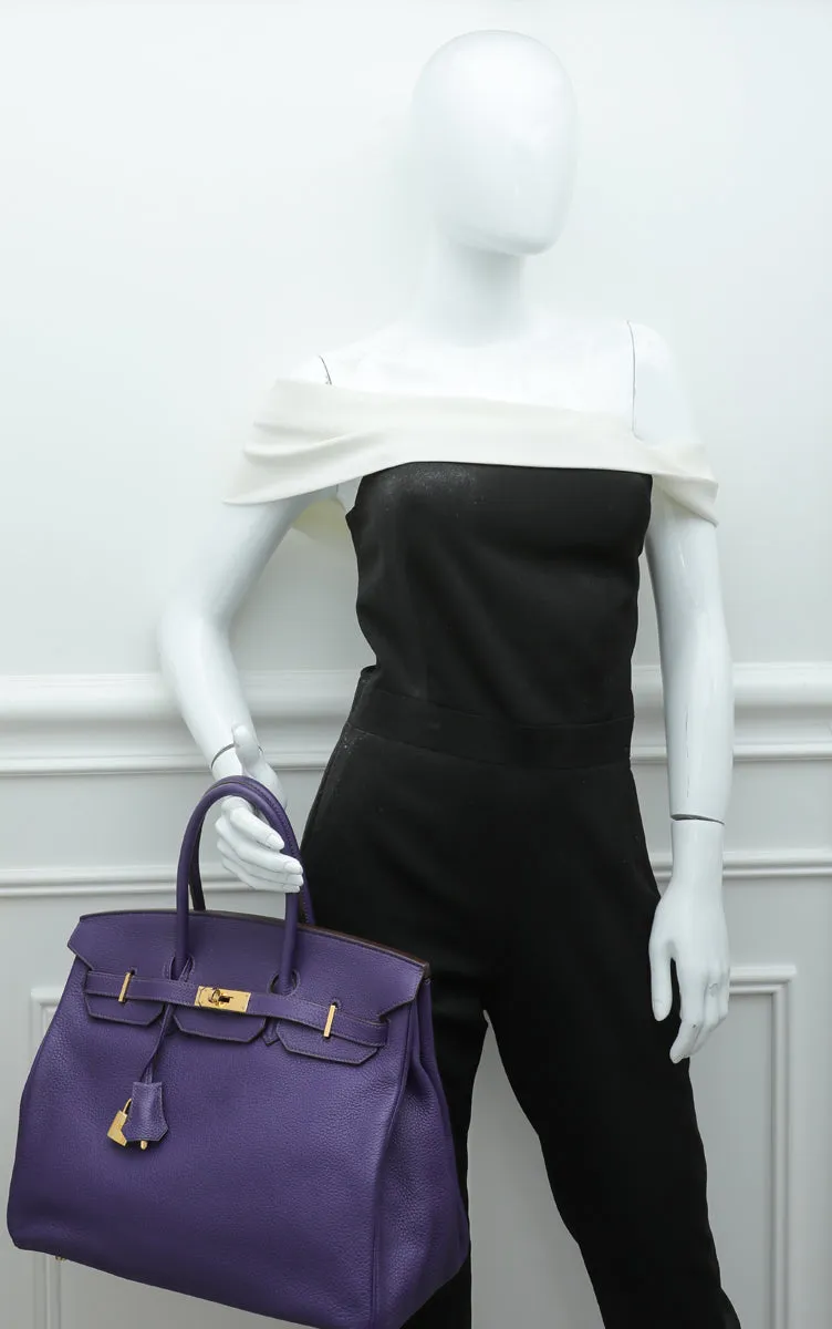 Trendy Inspired Hermes Ultraviolet Birkin 35 Bag