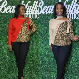 Trendy Leopard Top