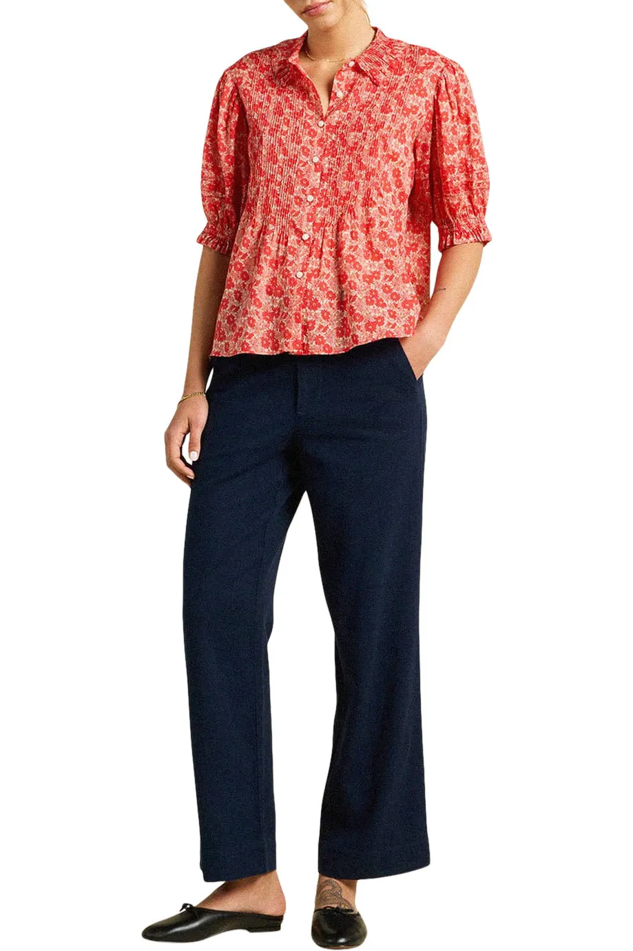 Trovata Birds of Paradis Jess Blouse in Bisou Daisy