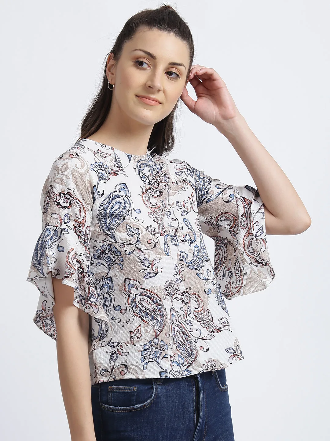 White Bohemian Top