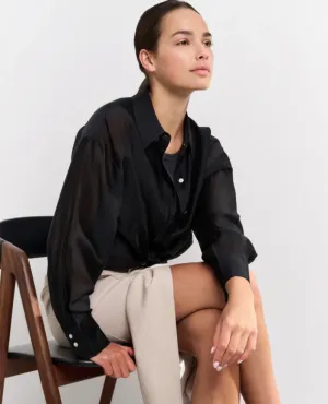 Yaya Phantom Long Sleeve Blouse