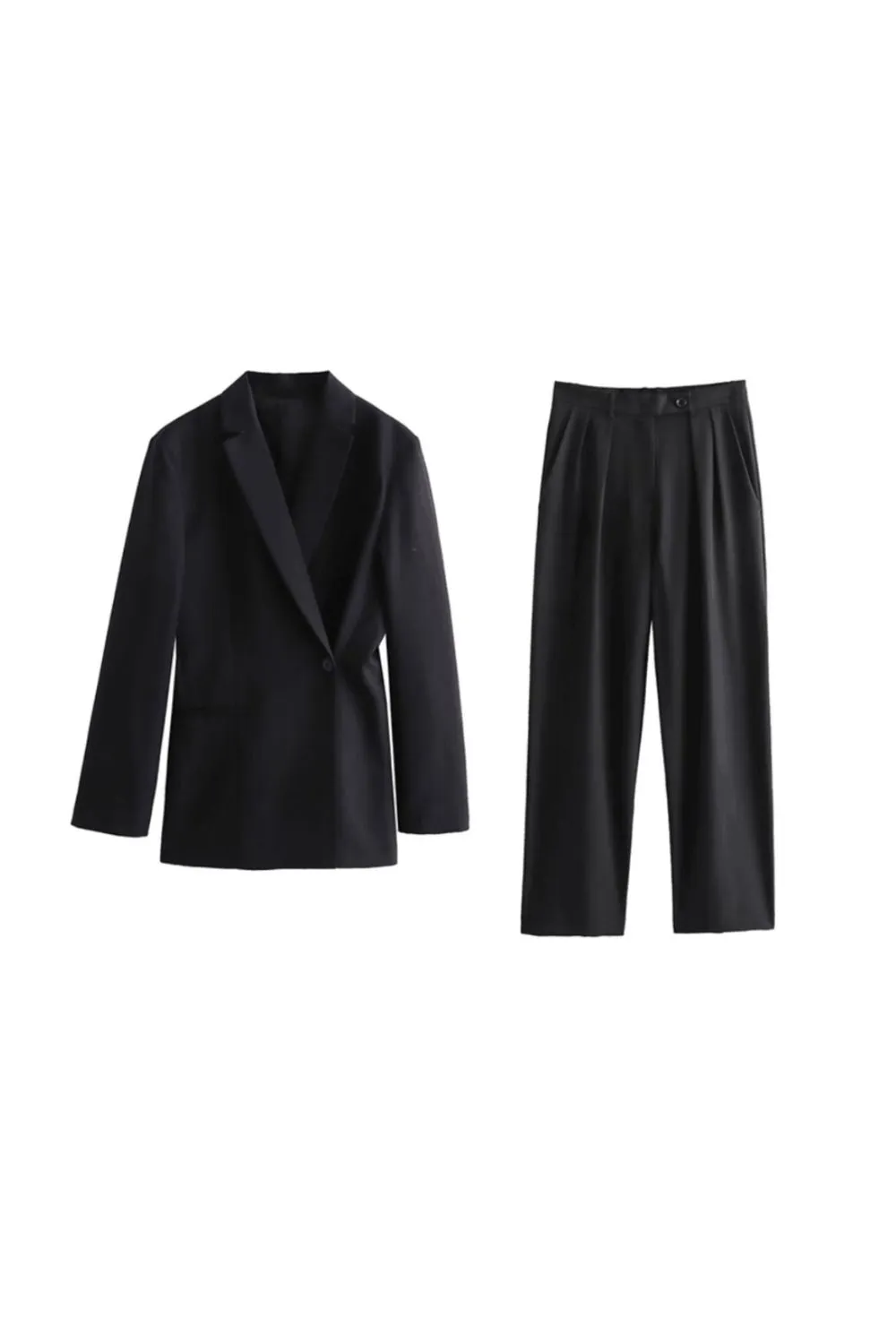 ’Zinaida' Button-Detail Blazer & Pants Suit (Sold Separately)